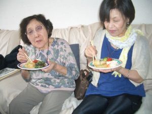 5月8日静子お母さん当江さんへ田舎料理を！召し上がれ！！