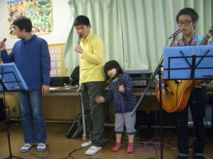 1月6日風の子クラブいっしょに歌ってくれました。