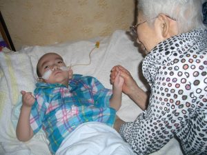 7月26日久子おばさんと輝くん初お御前